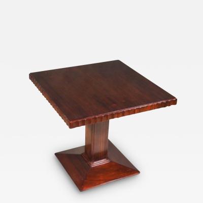 Joubert et Petit DIM DIM Joubert et Petit square table in French walnut