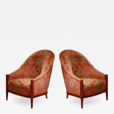 Joubert et Petit DIM Joubert et Petit DIM Pair of Club Chairs