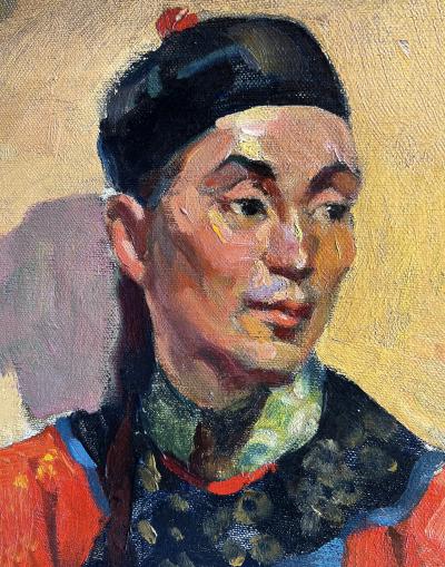 Joyce Ballantyne Formal Portrait of a Chinese Man in Traditional Dress
