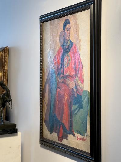 Joyce Ballantyne Formal Portrait of a Chinese Man in Traditional Dress