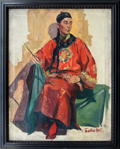 Joyce Ballantyne Formal Portrait of a Chinese Man in Traditional Dress