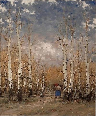 Jozsef Csillag Hungarian Landscape Oil Painting