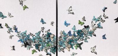 Juan Carlos Collada Luna Blu Diptych 