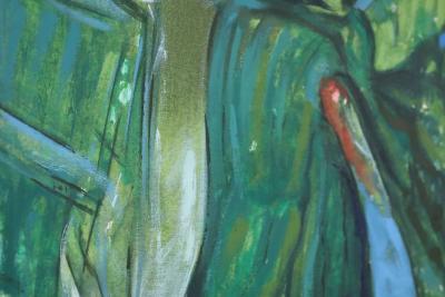 Juan Carlos Lasser Large Oil on Canvas by Juan Carlos Lasser 1952 2007 Selvatico II