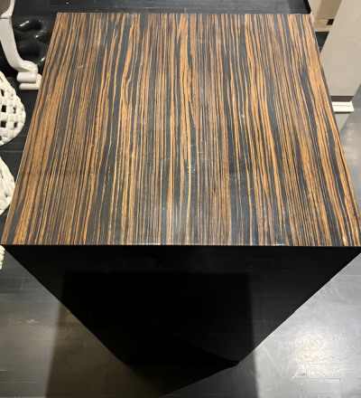 Juan Montoya Custom Zebra Wood Pedestal