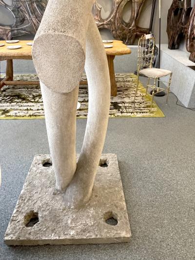 Juan Palau Large scupture in cement by Juan Palau France circa 1975