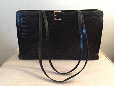 Judith Leiber Judith Leiber Oversize Snakeskin Buckle Pocketbook