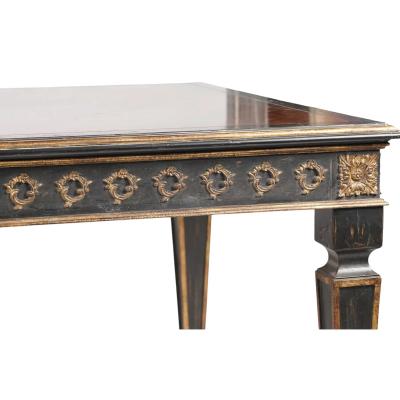 Judson Rothschild Judson Rothschild Neoclassical Style Dining Table With Two Leaves