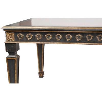 Judson Rothschild Judson Rothschild Neoclassical Style Dining Table With Two Leaves
