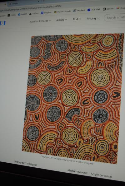 Judy Nanipijinpas Granites Rare Australian Aboriginal Dream Dot Painting