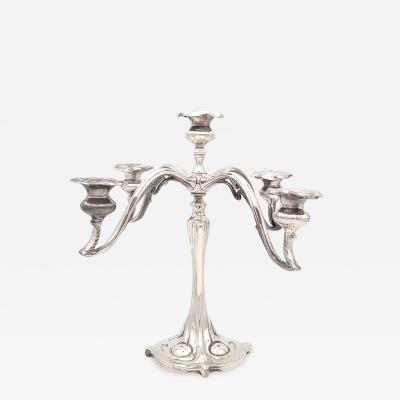 Jugendstil Silver Candelabra Germany circa 1900