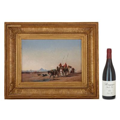 Jules Achille No l Antique Egyptian landscape oil painting by No l