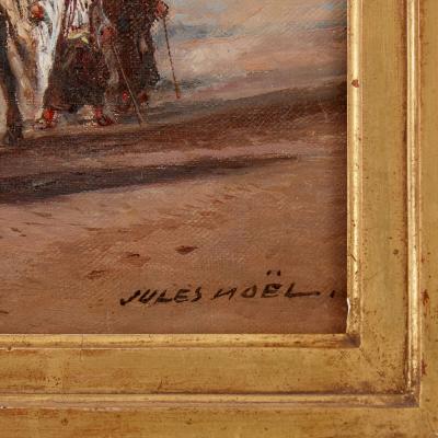 Jules Achille No l Antique Egyptian landscape oil painting by No l
