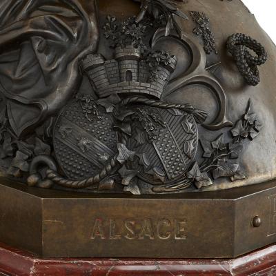 Jules Bertin Large Napoleon III period bronze sculpture by Jules Bertin