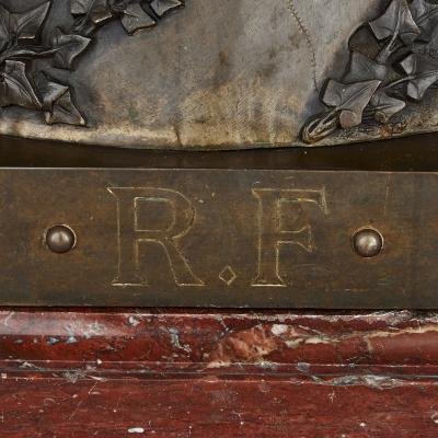 Jules Bertin Large Napoleon III period bronze sculpture by Jules Bertin