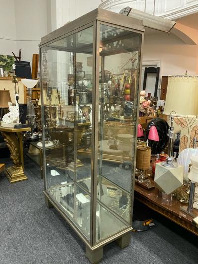 Jules Bouy ART DECO SKYSCRAPER DESIGN NICKELED BRONZE MODERNIST SHOWCASE