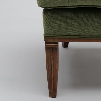 Jules Leleu 3 Fine French 1940s Mahogany Armchairs by Jules Leleu