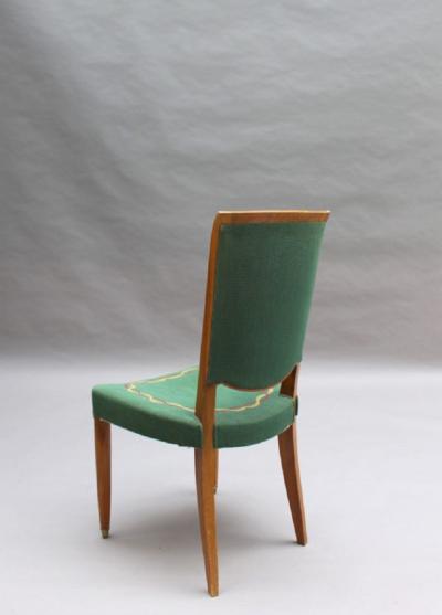 Jules Leleu 4 Fine French Art Deco Dining Chairs by Jules Leleu 4 arm chairs available 