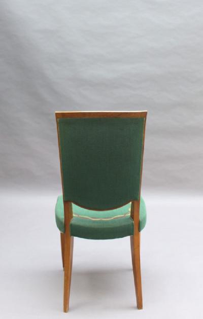 Jules Leleu 4 Fine French Art Deco Dining Chairs by Jules Leleu 4 arm chairs available 