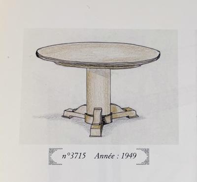 Jules Leleu A French 40 s Deco Dining Table by Jules Leleu