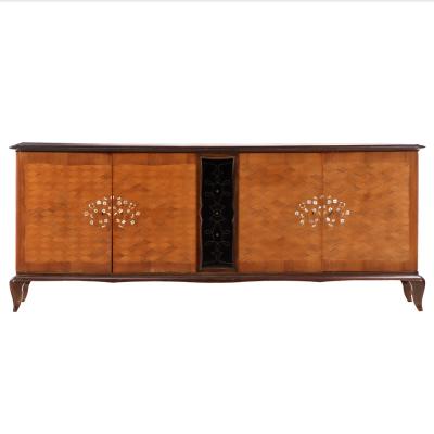 Jules Leleu A French Modernist Marquetry Sideboard attributed to Jules Leleu C 1950 