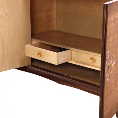 Jules Leleu A French Modernist Marquetry Sideboard attributed to Jules Leleu C 1950 