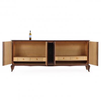 Jules Leleu A French Modernist Marquetry Sideboard attributed to Jules Leleu C 1950 
