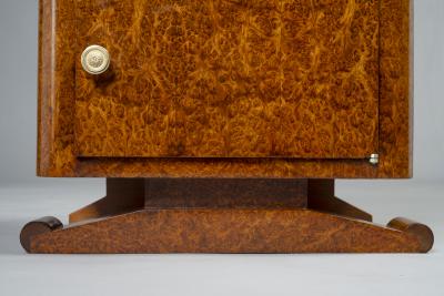 Jules Leleu A Matched Pair of Art Deco Nightstands in the manner of Jules Leleu 