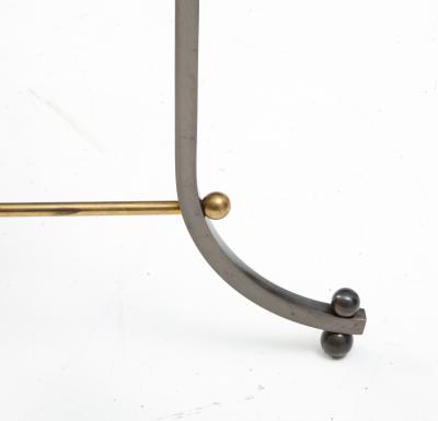 Jules Leleu A Pair of Two tone Bronze and Marble Top Coffee Tables by Jules Leleu