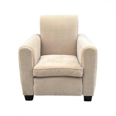 Jules Leleu Art Deco Club Chair by Jules Leleu