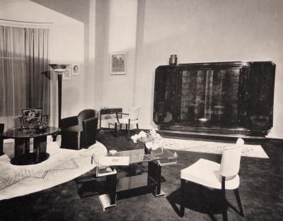 Jules Leleu Art Deco Round Coffee Table by Jules Leleu