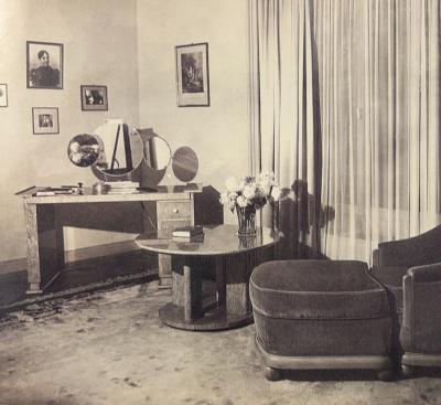 Jules Leleu Art Deco Round Coffee Table by Jules Leleu