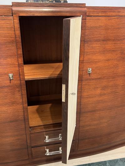 Jules Leleu Art Deco cabinet designed by Jules Leleu France circa 1935 