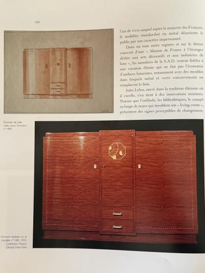 Jules Leleu Art Deco cabinet designed by Jules Leleu France circa 1935 