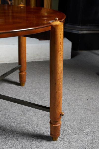Jules Leleu CIRCULAR COFFEE TABLE IN LACQUERED WOOD BY JULES LELEU