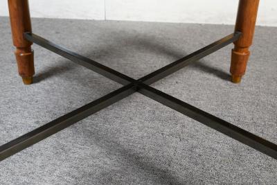 Jules Leleu CIRCULAR COFFEE TABLE IN LACQUERED WOOD BY JULES LELEU