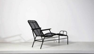 Jules Leleu Chaise Longue by Jules Leleu and Atelier Jean Prouve