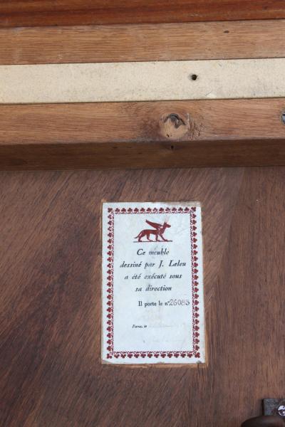 Jules Leleu FINE FRENCH ART DECO EXTENDABLE ROUND DINING TABLE BY JULES LELEU