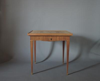 Jules Leleu FINE FRENCH ART DECO PALISANDER GAME TABLE BY JULES LELEU