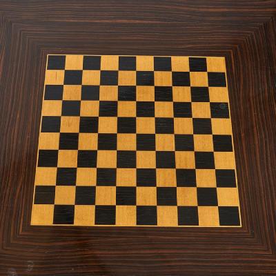 Jules Leleu FRENCH ART DECO MACASSAR GAME TABLE BY JULES LELEU