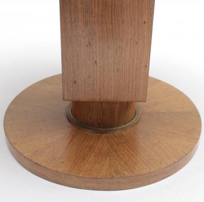 Jules Leleu Fine French 1930s Wooden Gueridon by Jules Leleu with a Mirrored Top