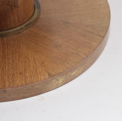 Jules Leleu Fine French 1930s Wooden Gueridon by Jules Leleu with a Mirrored Top