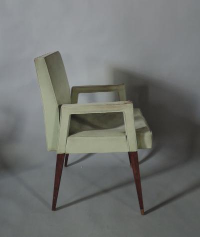 Jules Leleu Fine French 1960s Armchair by Jules Leleu