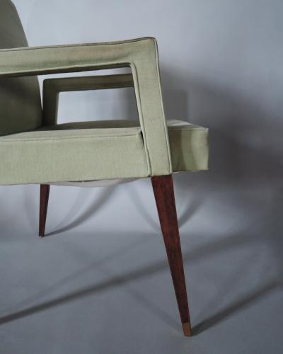 Jules Leleu Fine French 1960s Armchair by Jules Leleu