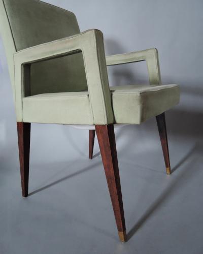 Jules Leleu Fine French 1960s Armchair by Jules Leleu