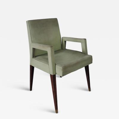 Jules Leleu Fine French 1960s Armchair by Jules Leleu
