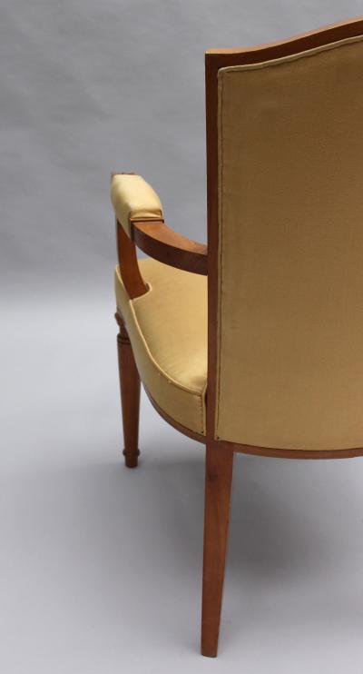 Jules Leleu Fine French Art Deco Bridge Armchair by Leleu