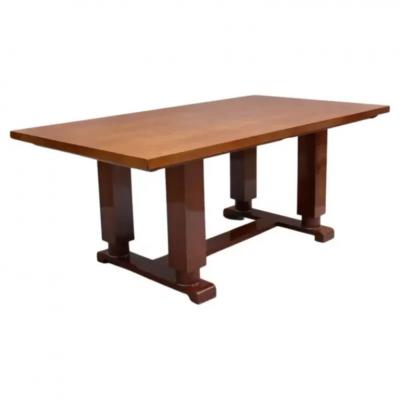 Jules Leleu Fine French Art Deco Dining Table by Jules Leleu