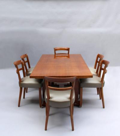 Jules Leleu Fine French Art Deco Dining Table by Jules Leleu