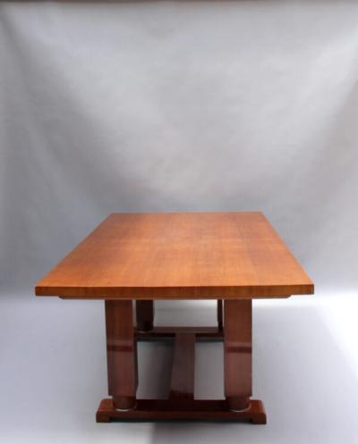 Jules Leleu Fine French Art Deco Dining Table by Jules Leleu